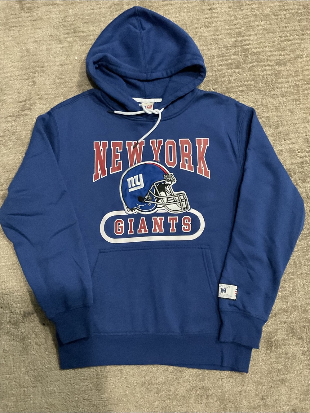 New York Giants Royal Blue Pullover Hoodie nwot